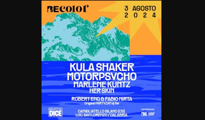 Be Alternative Festival - Kula Shaker, Motorpsycho, Marlene Kuntz, Her Skin, Partyzan Dj Set