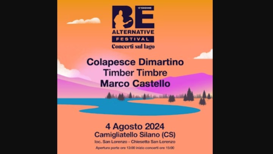 Be Alternative Festival - Colapesce Dimartino, Timber Timbre, Marco Castello